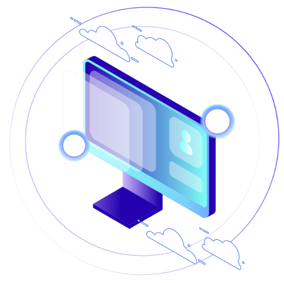 a decoration image of a computer